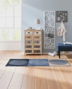 Salonloewe Fußmatte In Blau-beige -Salonloewe Verkäufe 03d63699ffd80f7c6748d736e903efaa