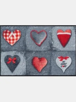 Wash+dry Wash&dry Fußmatte In Grau-rot