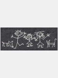 Salonloewe Fußmatte In Anthrazit-ecru