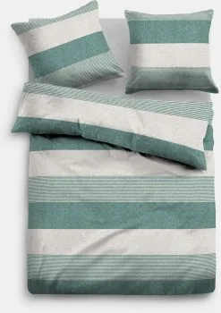 TOM TAILOR Bettwäsche In Grün-grau