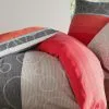 Heine Home Bettwäsche In Grau-rot