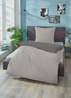 Biberna Bettwäsche In Hellgrau-dunkelgrau -Salonloewe Verkäufe 216e5045950fc1d37c61a6448454100f