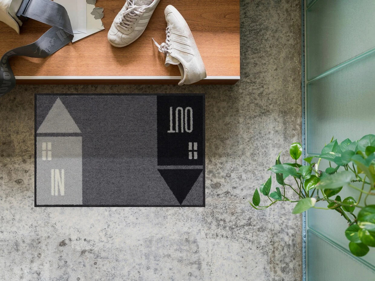 Salonloewe Fußmatte In Grau-schwarz 5 Salonloewe Fußmatte In Grau-schwarz – Bild 3