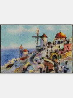 Wash+dry Wash&dry Fußmatte In Blau-bedruckt