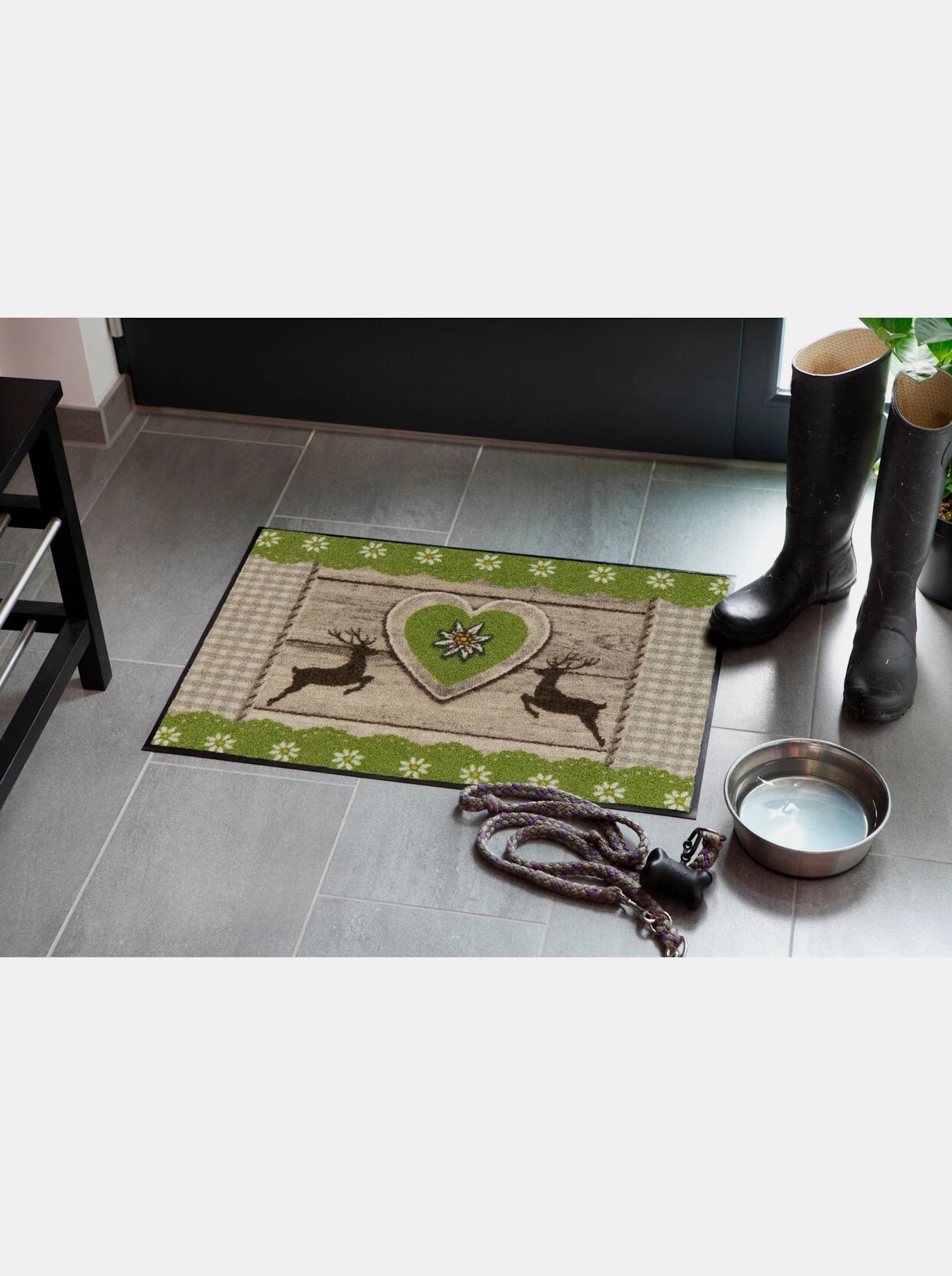 Salonloewe Fußmatte In Braun-grün 4 Salonloewe Fußmatte In Braun-grün – Bild 2