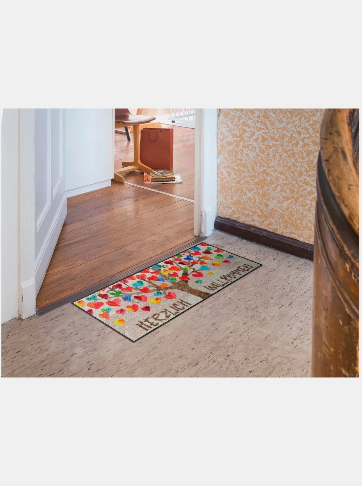 Salonloewe Fußmatte In Beige-bunt 4 Salonloewe Fußmatte In Beige-bunt – Bild 2