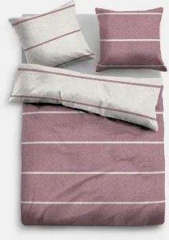 TOM TAILOR Bettwäsche In Mauve-grau