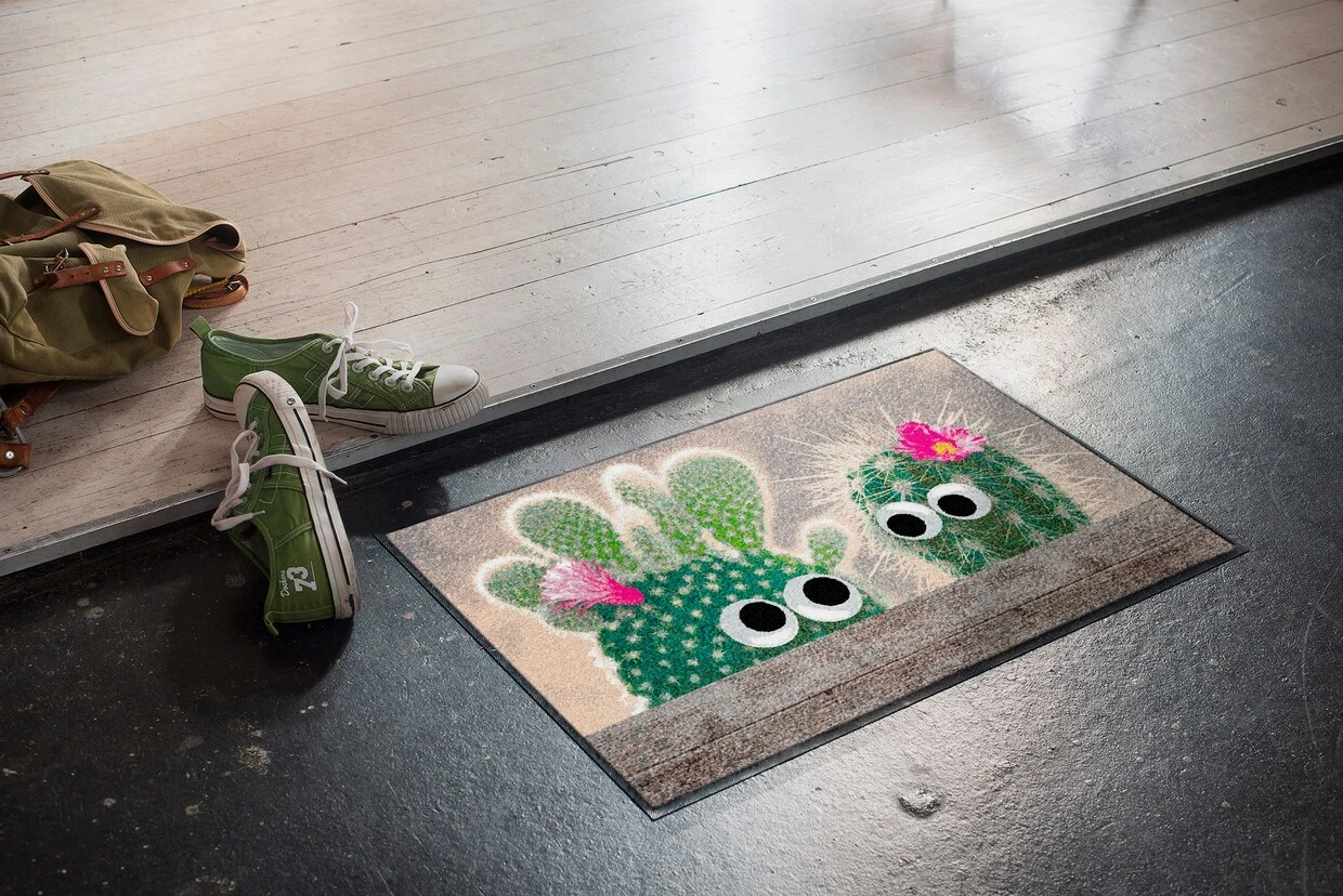 Salonloewe Fußmatte In Ecru-grün 4 Salonloewe Fußmatte In Ecru-grün – Bild 2