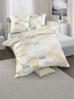 Wäschepur Wäschepur Bettwäsche In Ecru-gelb-bedruckt