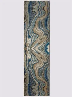 Heine Home Teppich In Beige-blau