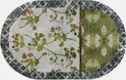 Salonloewe Fußmatte In Grün-ecru