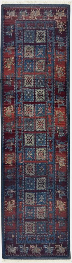 Heine Home Webteppich In Bunt-blau