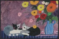 Salonloewe Fußmatte In Lila-bedruckt