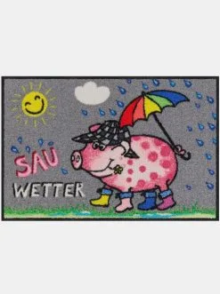 Salonloewe Fußmatte In Grau-bunt