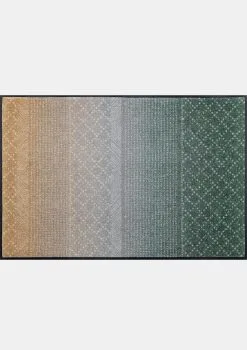 Wash+dry Wash&dry Fußmatte In Beige-grün-gemustert