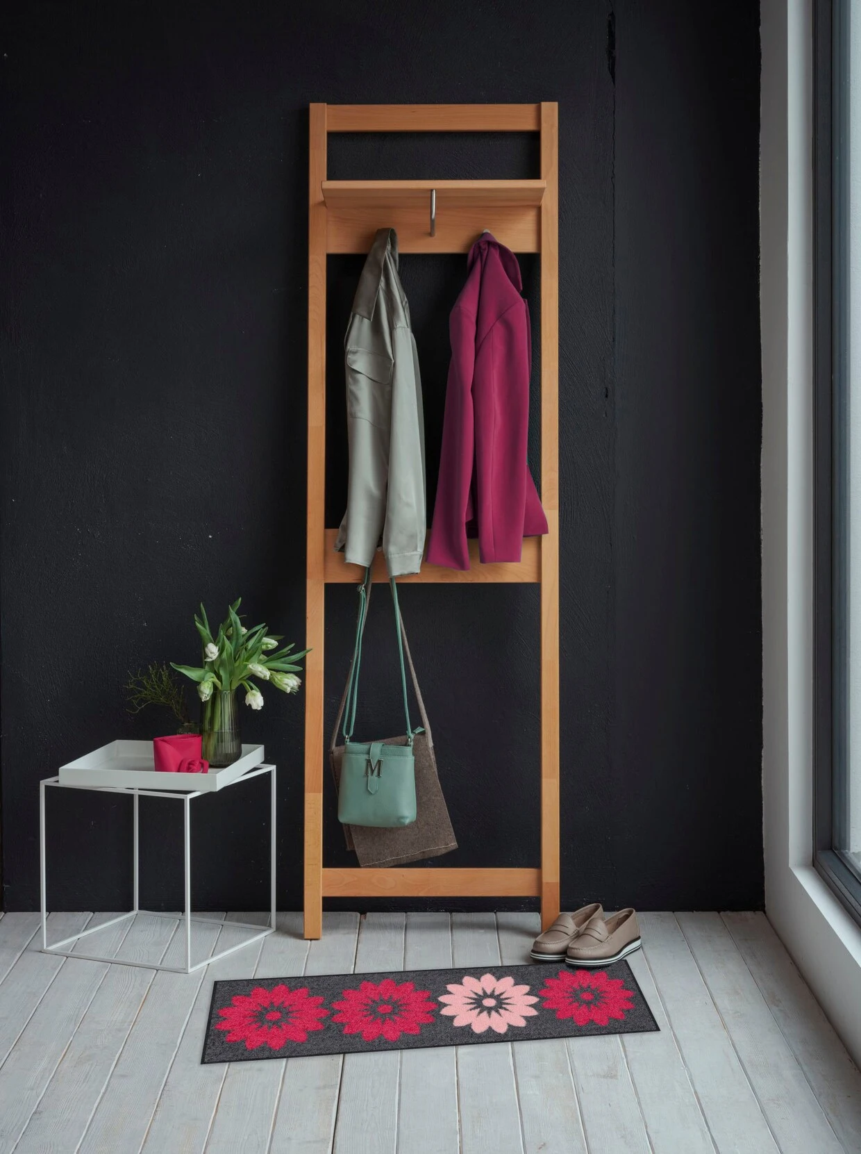 Salonloewe Fußmatte In Anthrazit-beere 4 Salonloewe Fußmatte In Anthrazit-beere – Bild 2