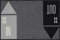 Salonloewe Fußmatte In Grau-schwarz