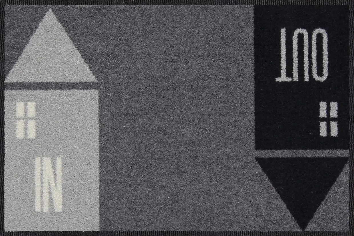 Salonloewe Fußmatte In Grau-schwarz 3 Salonloewe Fußmatte In Grau-schwarz