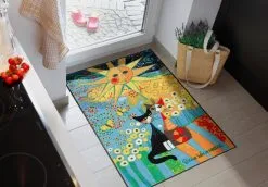 Salonloewe Fußmatte In Blau-gemustert -Salonloewe Verkäufe 9aca21ea97ac7fe30448a6865181ce19