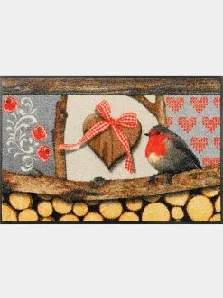 Wash+dry Wash&dry Fußmatte In Braun-rot