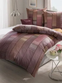 Irisette Bettwäsche In Bordeaux-gemustert