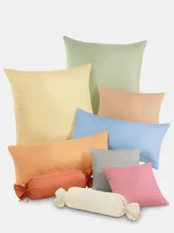 Biberna Kissenbezüge In Silbergrau