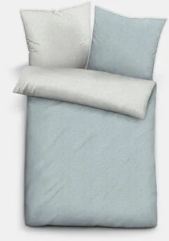 Biberna Bettwäsche In Bleu-grau