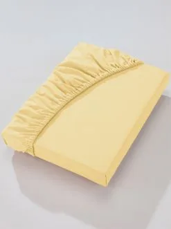 Salonloewe Verkäufe 17 Biberna Betttuch In Vanillegelb