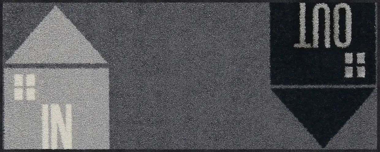 Salonloewe Fußmatte In Grau-schwarz 4 Salonloewe Fußmatte In Grau-schwarz – Bild 2