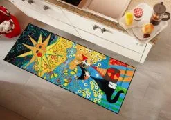 Salonloewe Fußmatte In Blau-gemustert -Salonloewe Verkäufe c5b70f202f482e4ea364b52ed0171ead