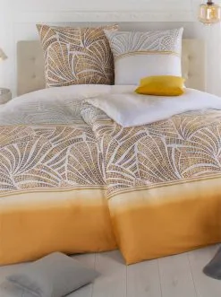 Kaeppel Bettwäsche In Ocker-bedruckt