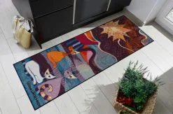 Salonloewe Fußmatte In Blau-gemustert -Salonloewe Verkäufe c9eeef3a61869888bada90416b477545