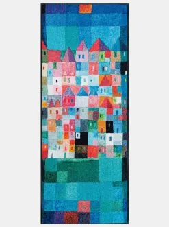 Wash+dry Wash&dry Fußmatte In Blau-bunt -Salonloewe Verkäufe cae31dad4566ad34b58d90e7a90b8233