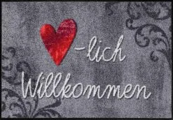 Salonloewe Fußmatte In Anthrazit-rot