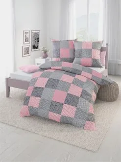 Wäschepur Wäschepur Bettwäsche In Grau-rosé