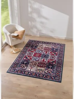 Teppich In Royalblau-rot