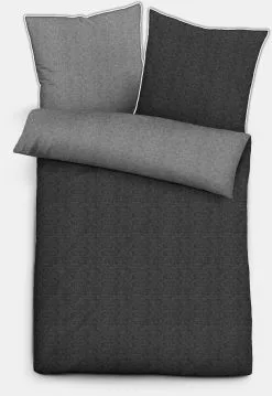 Salonloewe Verkäufe 25 Biberna Bettwäsche In Anthrazit-grau