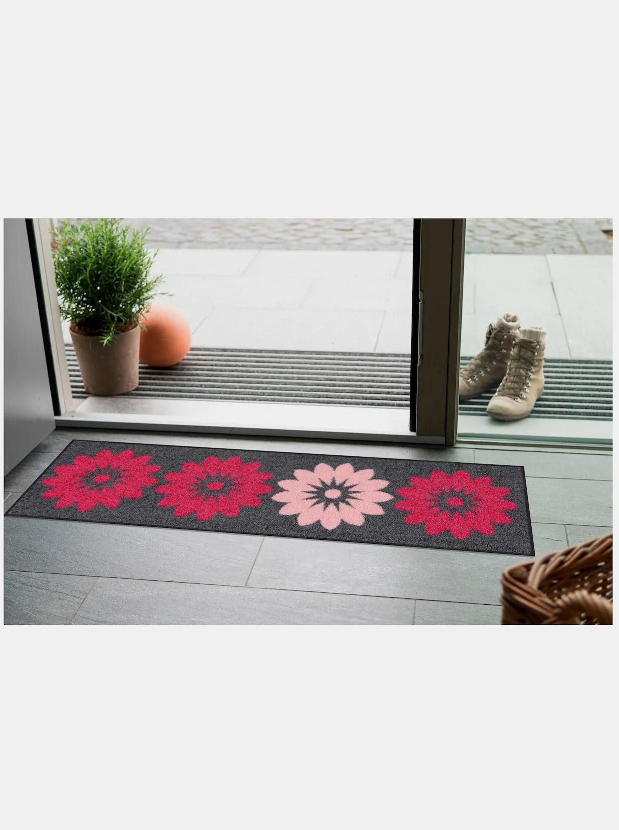 Salonloewe Fußmatte In Anthrazit-beere 5 Salonloewe Fußmatte In Anthrazit-beere – Bild 3