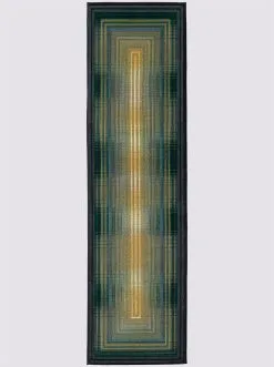 Heine Home Webteppich In Grau-grün-blau