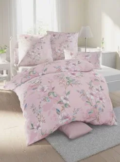 Biberna Bettwäsche In Altrosé-bedruckt