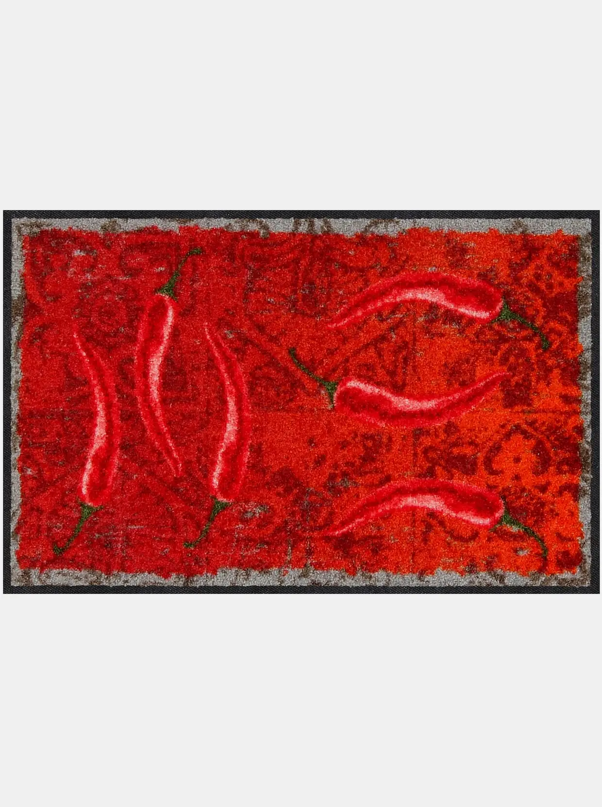 Salonloewe Fußmatte In Rot-gemustert 3 Salonloewe Fußmatte In Rot-gemustert