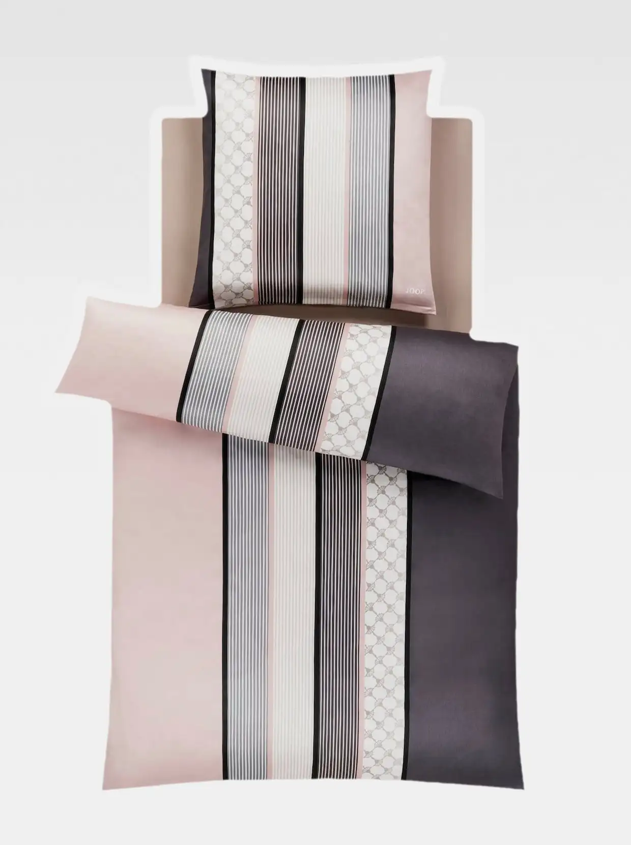 JOOP! Bettwäsche In Grau-rosé 4 JOOP! Bettwäsche In Grau-rosé – Bild 2